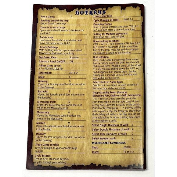 Firefly Studios' Stronghold 2 PC Game USER'S MANUAL ONLY *No Game Included* EUC - Picture 2 of 2